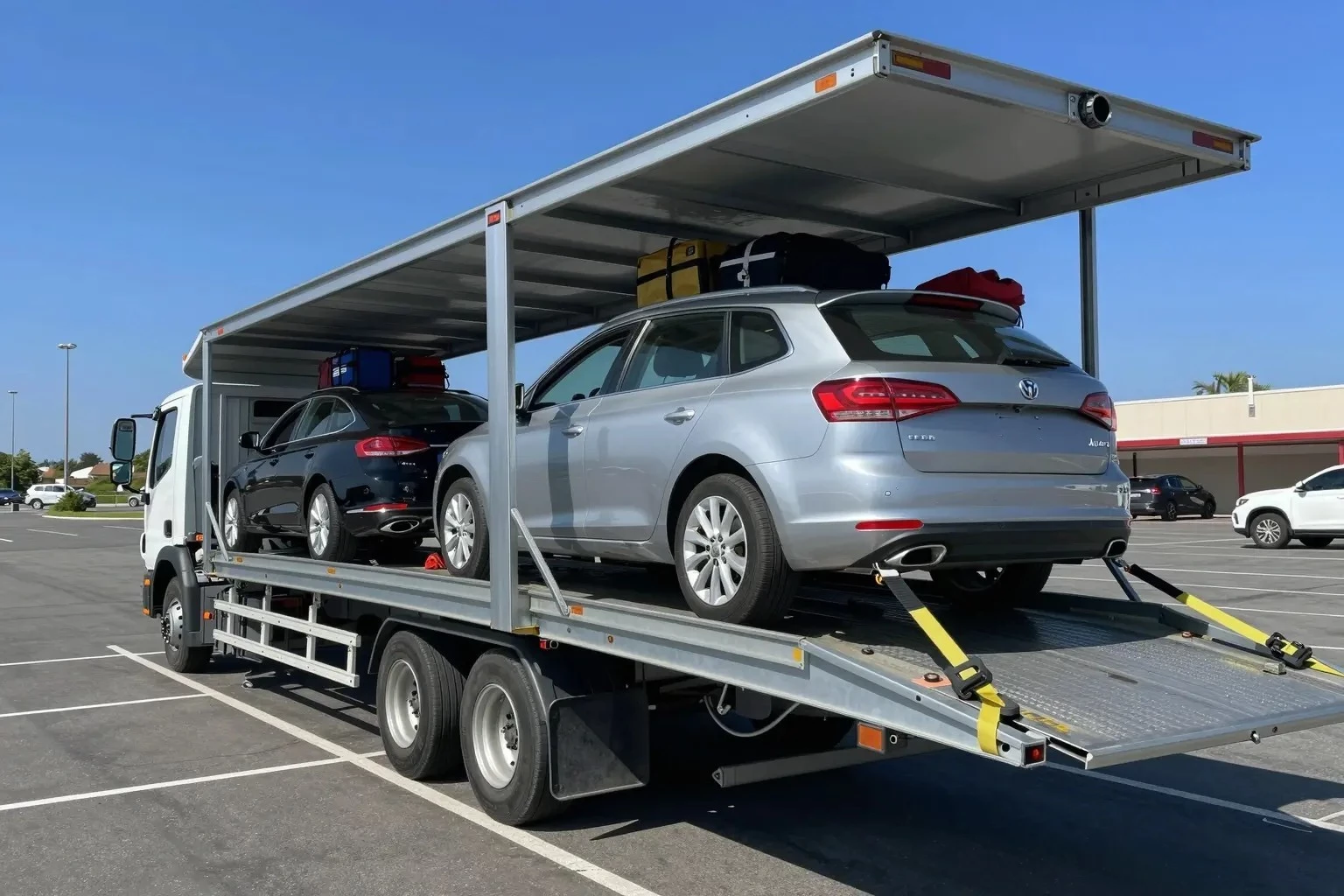 Can I ship a car with stuff in it